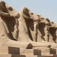 Sphinx-Allee am Karnak Tempel Luxor