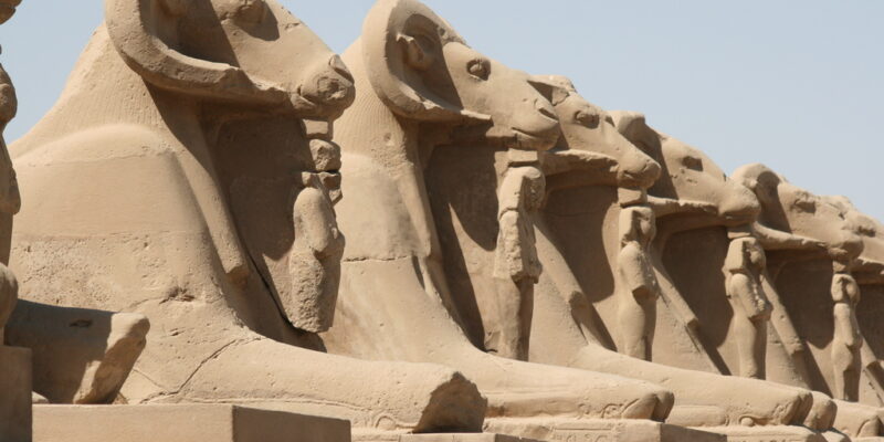Sphinx-Allee am Karnak Tempel Luxor
