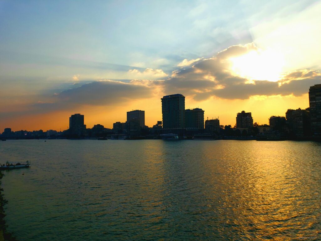Sonnenuntergang in Kairo