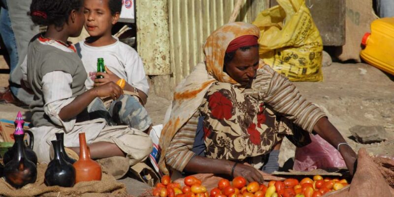 Markt in Addis Abbeba, Äthiopien